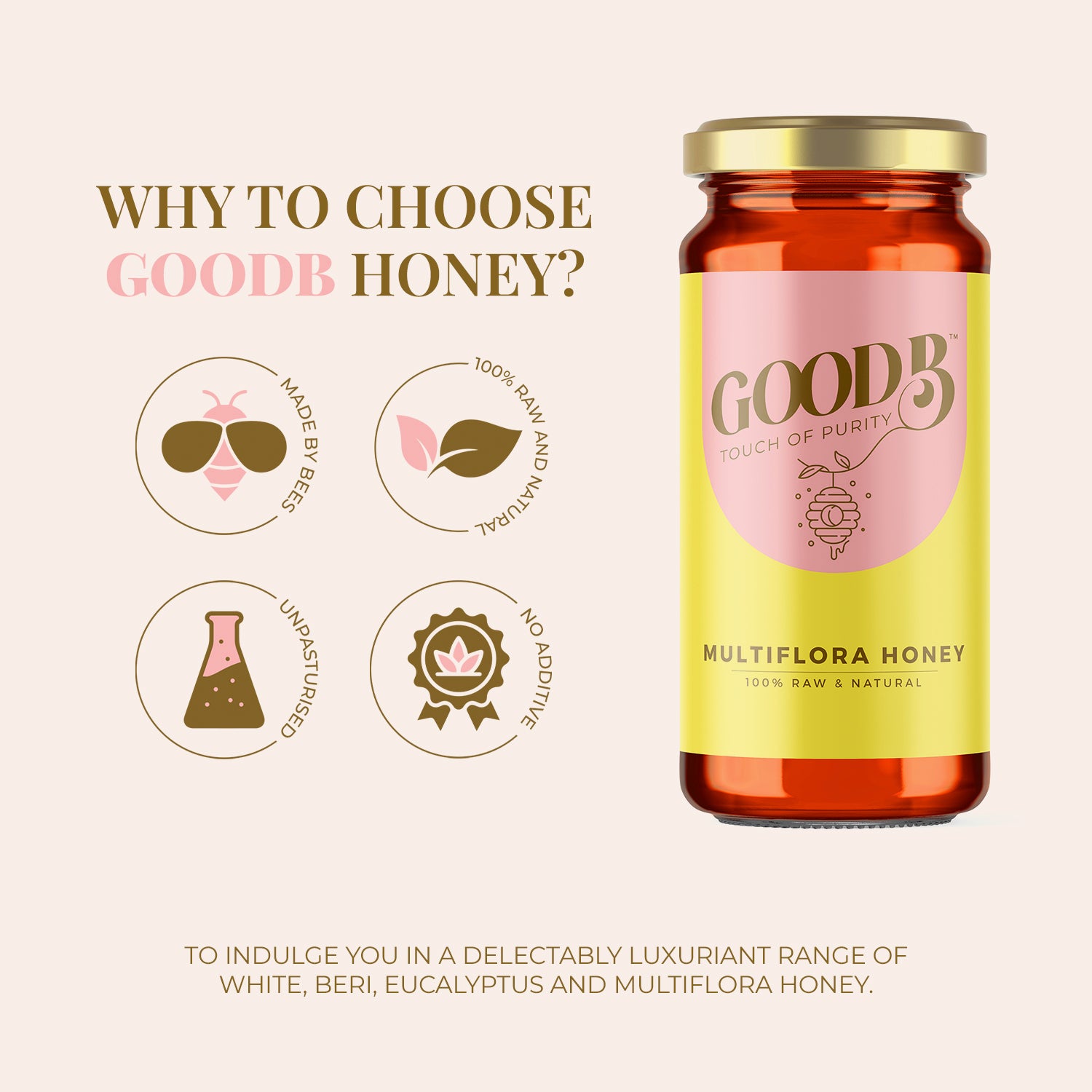 100% RAW & NATURAL HONEY - 500gm